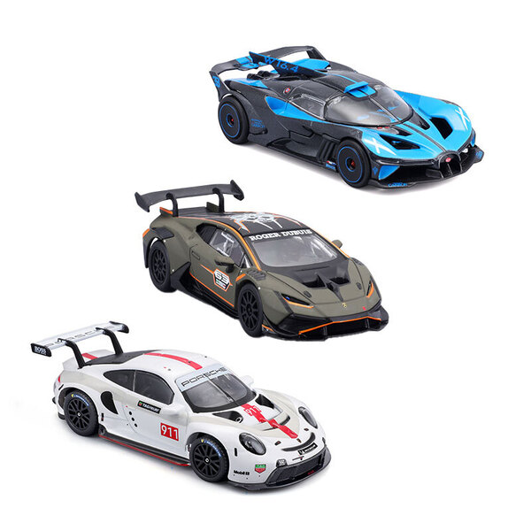 Véhicule de course 1/43 (modèle aléatoire)