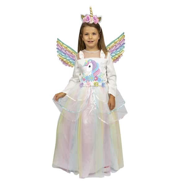 Déguisement de licorne robe avec accessoires 4/6 ans