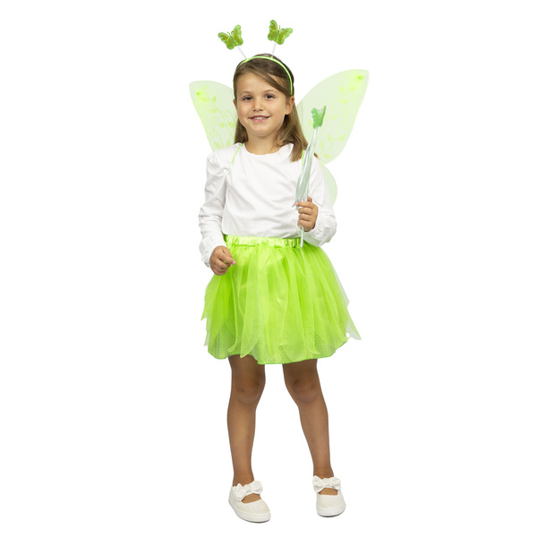 Déguisement papillon vert avec tutu