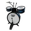 Batterie 3 tambours bleus avec cymbale et tabouret