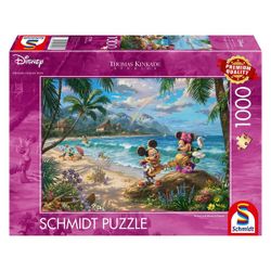 Puzzle Disney 1000 pièces - Mickey et Minnie à HawaÏ