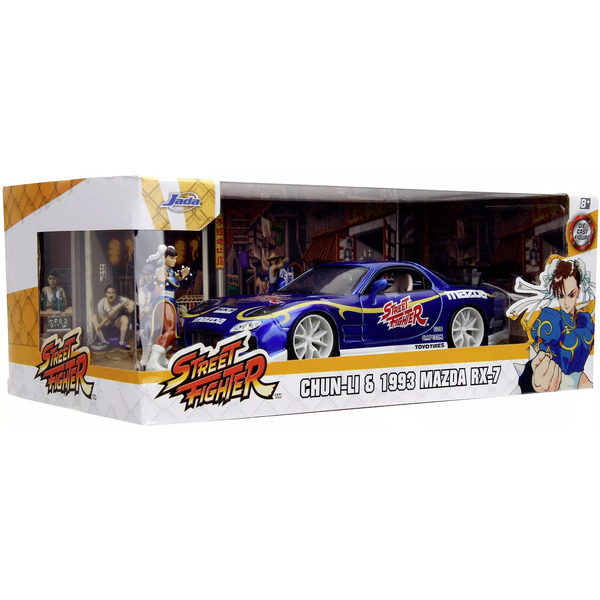 Mazda RX-7 1993 1/24 et figurine de Chun-Li Street Fighter