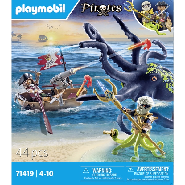 71419 – Playmobil Pirates – Pirate avec pieuvre géante 