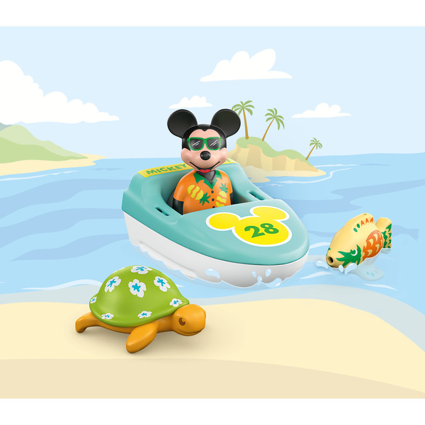 71417 - Playmobil 1.2.3 Disney - Mickey avec son bateau