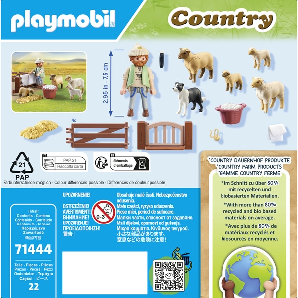 71444 - Playmobil Country - Berger avec moutons