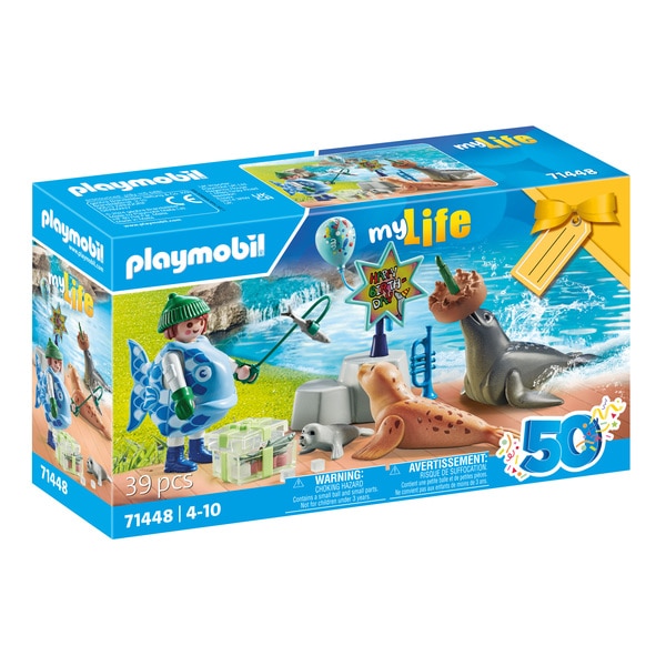 71448 - Playmobil My Life - Animatrice avec otarie et phoques