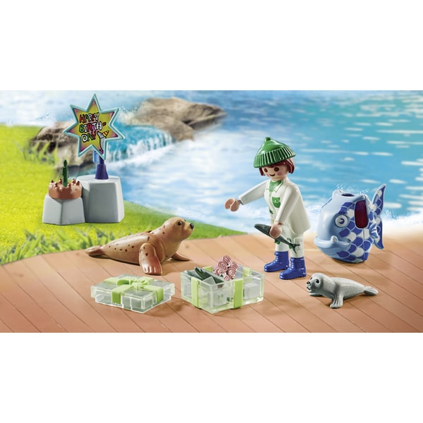 71448 - Playmobil My Life - Animatrice avec otarie et phoques