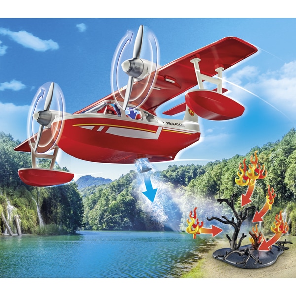71463 - Playmobil Action Heroes - Hydravion avec pompier 