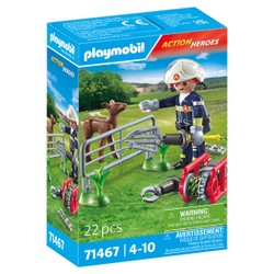 71467 - Playmobil Action Heroes - Pompier avec faon