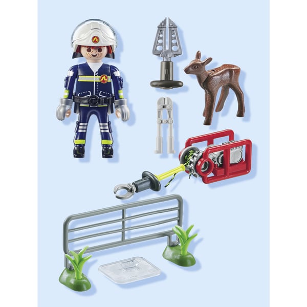 71467 - Playmobil Action Heroes - Pompier avec faon