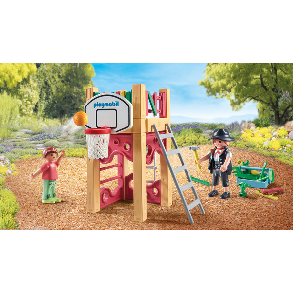 71475 - Playmobil My Life - Charpentier avec tourelle de jeu