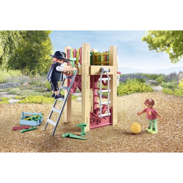 71475 - Playmobil My Life - Charpentier avec tourelle de jeu