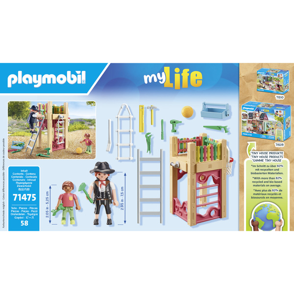 71475 - Playmobil My Life - Charpentier avec tourelle de jeu