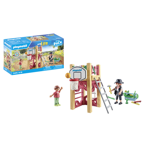 71475 - Playmobil My Life - Charpentier avec tourelle de jeu