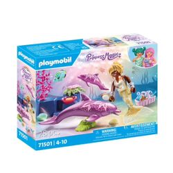 71501 - Playmobil Princess Magic - Sirène avec dauphins