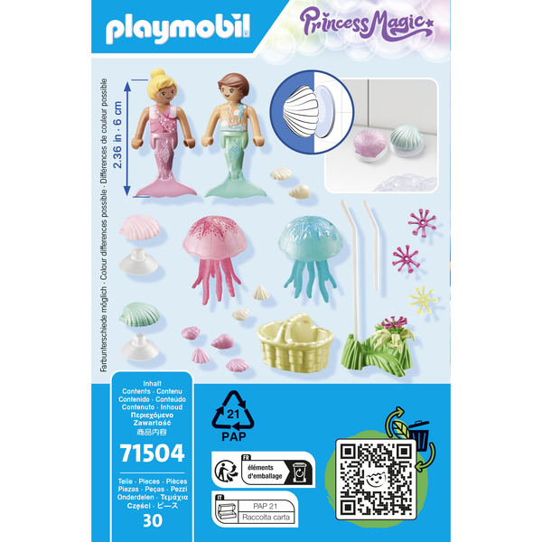 71504 -  Playmobil Princess Magic - Enfants sirènes méduses et coquillages