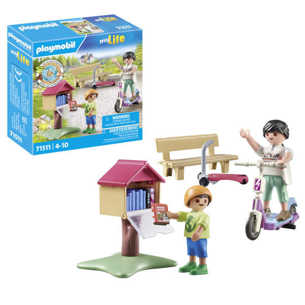 71511 - Playmobil My Life - Boîte à livres avec maman et enfant