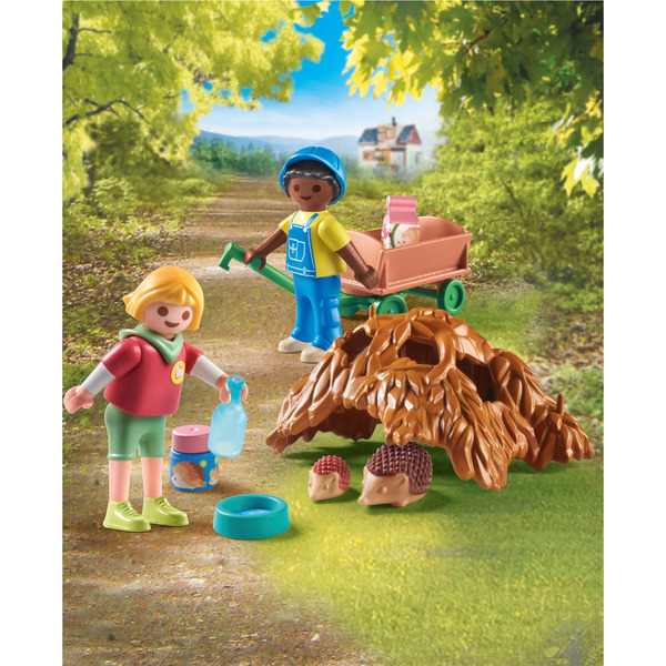 71512 - Playmobil My Life - Enfants avec famille de hérissons