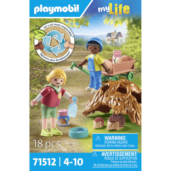 71512 - Playmobil My Life - Enfants avec famille de hérissons