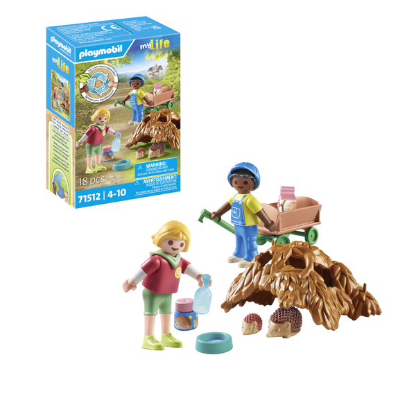 71512 - Playmobil My Life - Enfants avec famille de hérissons