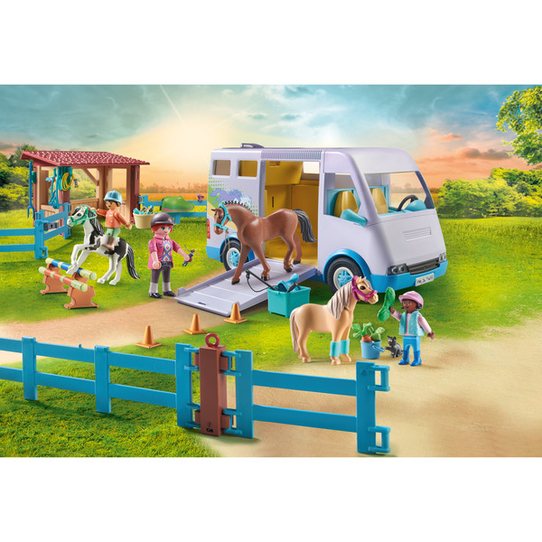 71493 - Playmobil Horses of Waterfall - Van pour cheval et poneys avec enclos