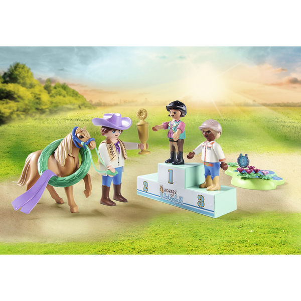 71495 - Playmobil Horses of Waterfall - Cavaliers poneys et saut d obstacles 