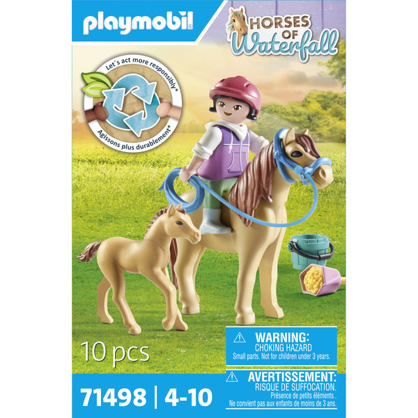 71498 - Playmobil Horses of Waterfall - Enfant avec poneys