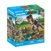 71524 - Playmobil Dinos - Explorateur avec moto et tyrannosaure