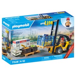 71528 - Playmobil My Life - Chariot élévateur avec matériel