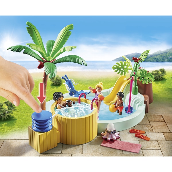 71529 - Playmobil my Life - Vacanciers avec piscine et bain à remous