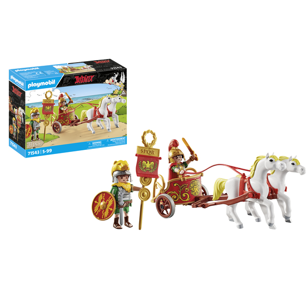 71543 - Playmobil Astérix - César avec char et chevaux