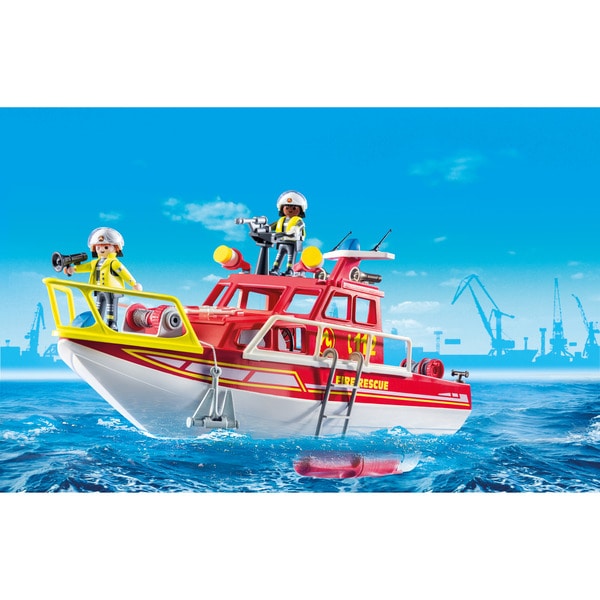 71598 - Playmobil Action Heroes - Bateau de sauvetage et pompiers