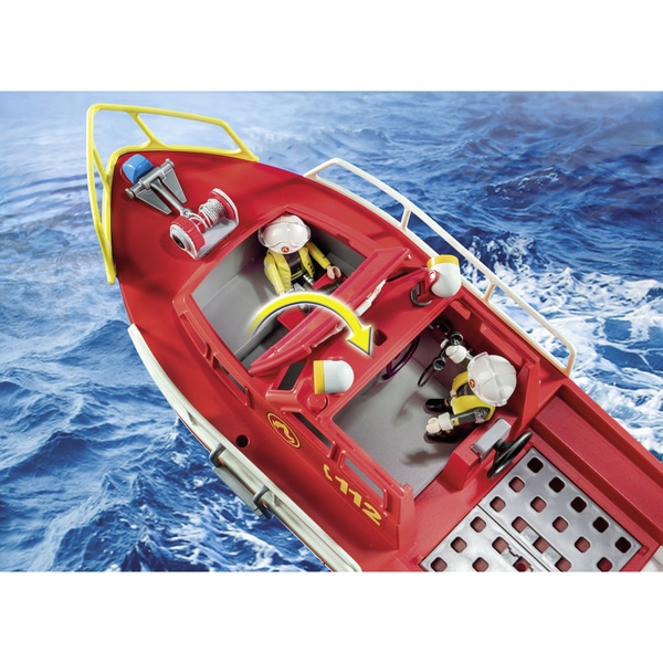 71598 - Playmobil Action Heroes - Bateau de sauvetage et pompiers