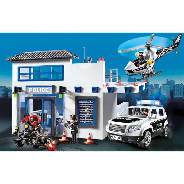 71602 - Playmobil Action Heroes - Poste de police et véhicules