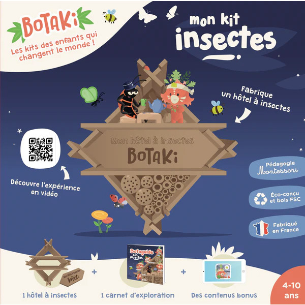 Kit DIY hôtel en bois pour insectes