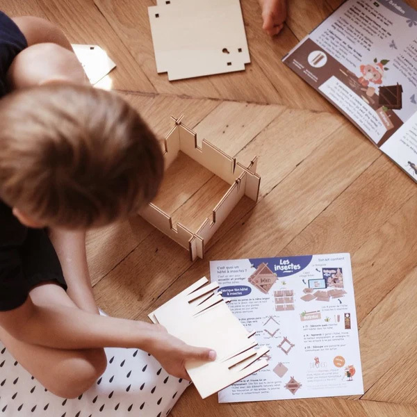 Kit DIY hôtel en bois pour insectes