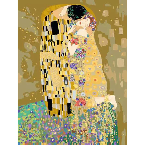 Peinture par numéros Klimt Le Baiser - CreArt 30 x 40 cm