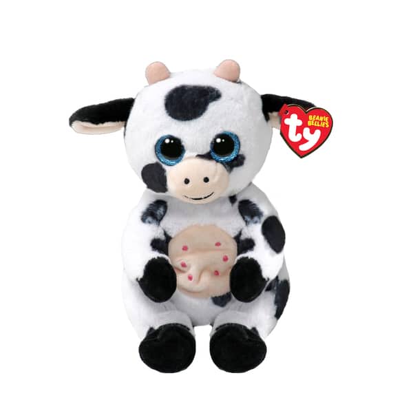 Peluche Beanie Bellies - Herdly la vache 15 cm