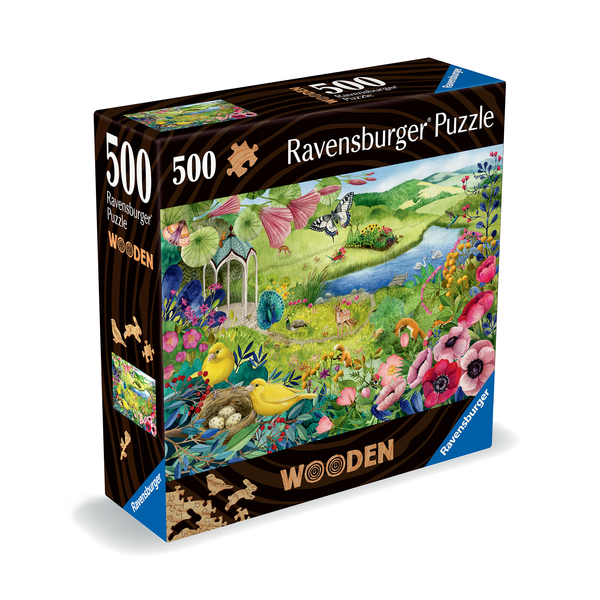 Puzzle bois 500 pièces - Jardin de la nature 