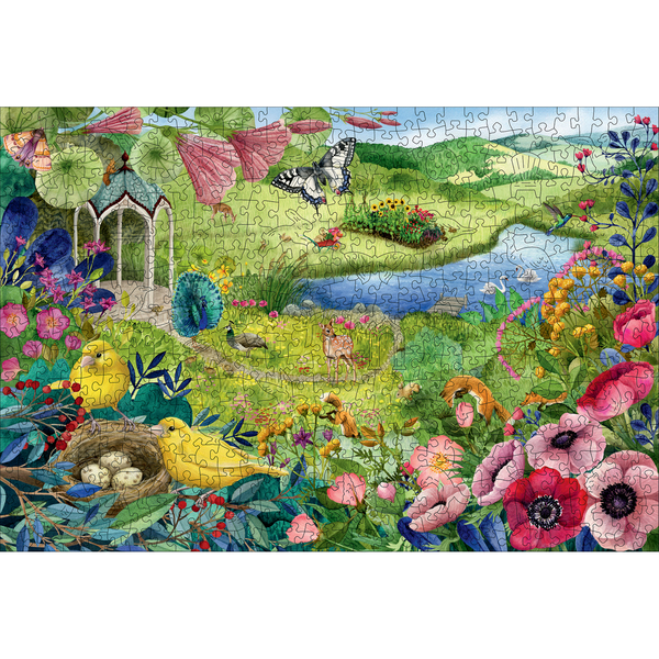 Puzzle bois 500 pièces - Jardin de la nature 