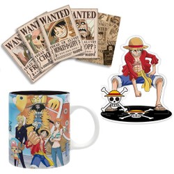 Coffret One Piece - Mug, cartes postales et Acryl