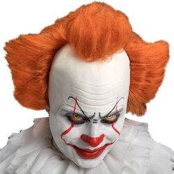 Perruque de clown orange