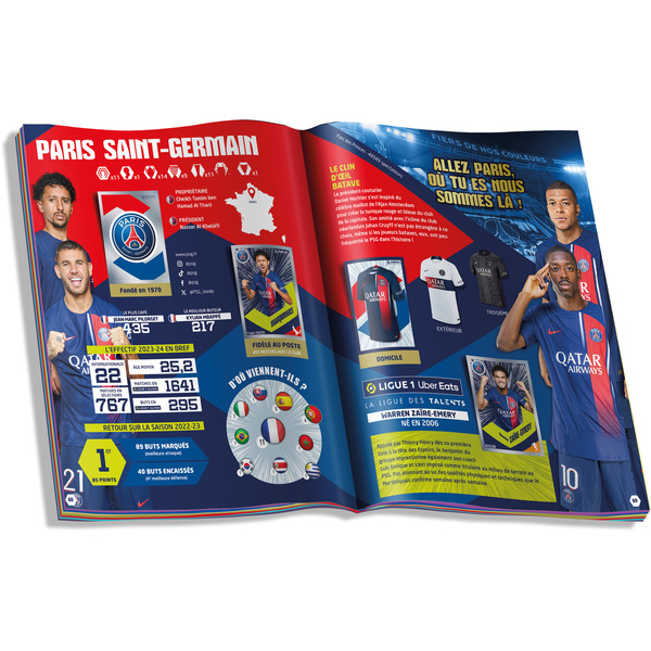 Pack démarrage 20 stickers + album football Ligue 1 2023-24