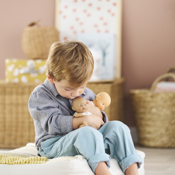 Poupon Mini Calin - Lapin Yeux Bleus