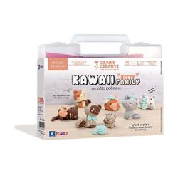 Mallette Fimo Kawaii Kitty Family