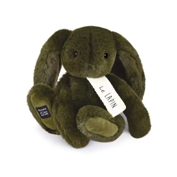 Peluche Le Lapin kaki 32cm