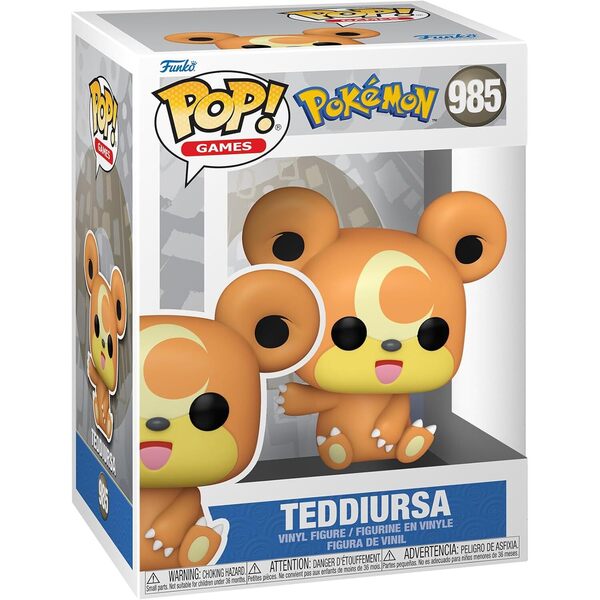 Figurine Teddiursa Pokémon - Funko Pop n°985