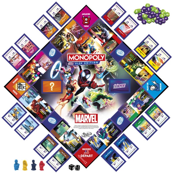 Monopoly Flip Edition : Marvel 