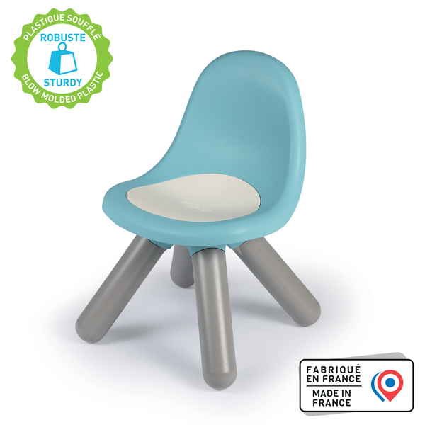 Kid Chaise en plastique bleu enfant - intérieur et extérieur