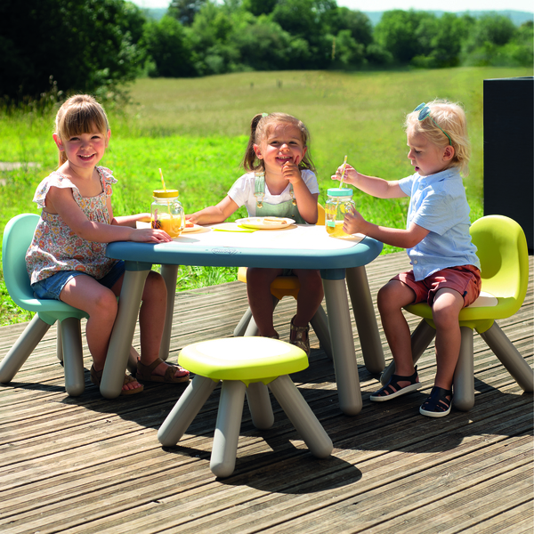 Kid Chaise en plastique bleu enfant - intérieur et extérieur